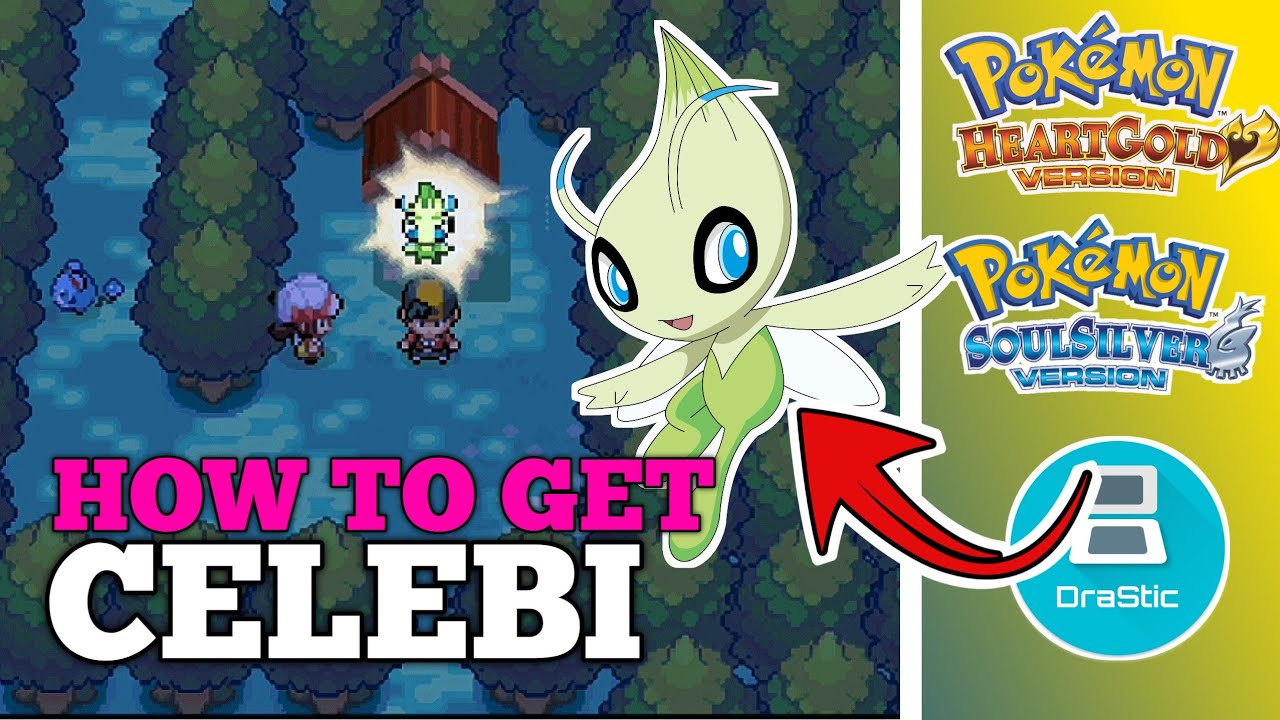 How To Get Celebi In Pokemon Heart Gold  Soul Silver 🟡 Unlock Celebi Event 🟡 Drastic Ds 🟡 Tutorial