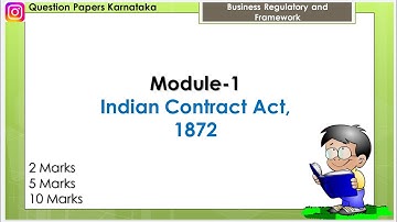 1 Indian Contract Act 1872 2 5 important questions Business Regulatory Framework // Made- PowerPoint