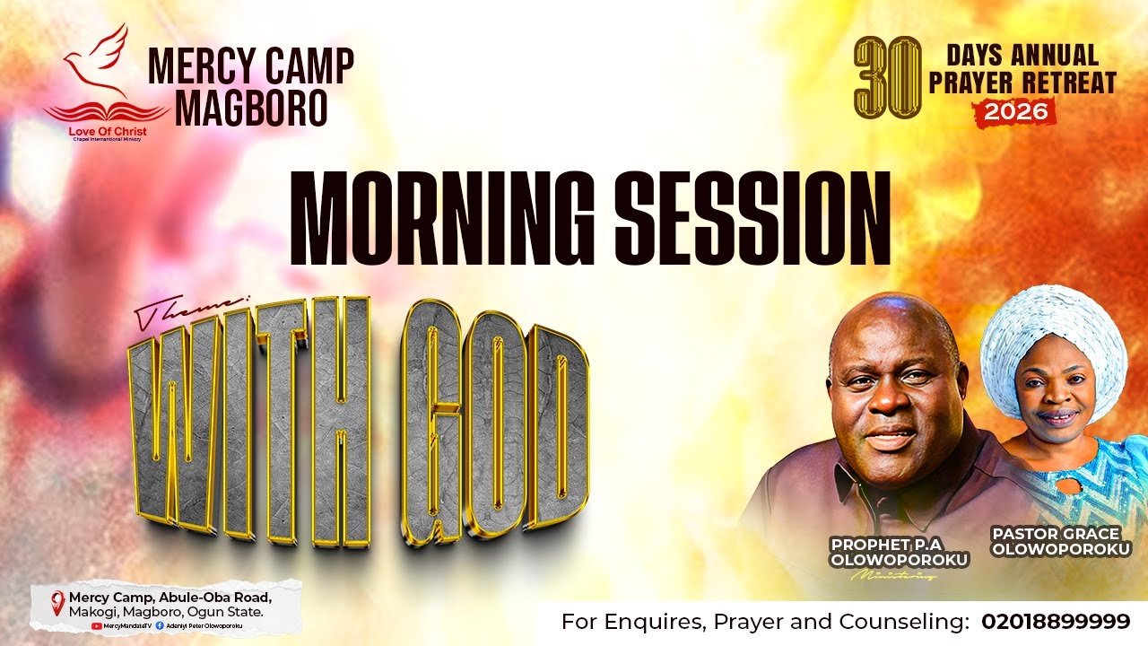 30 DAYS ANNUAL PRAYER RETREAT || PROPHET P.A OLOWOPOROKU 16/01/2026