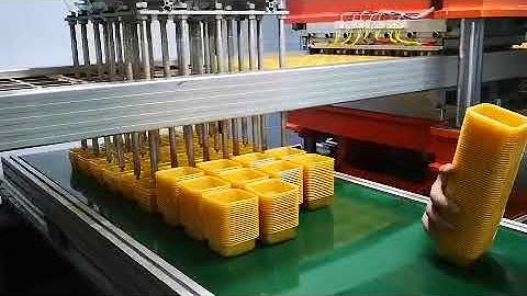 3 working station with inline cutting & stacking machine