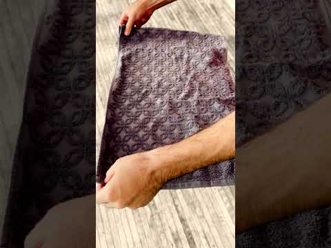 ترفند تا کردن حوله