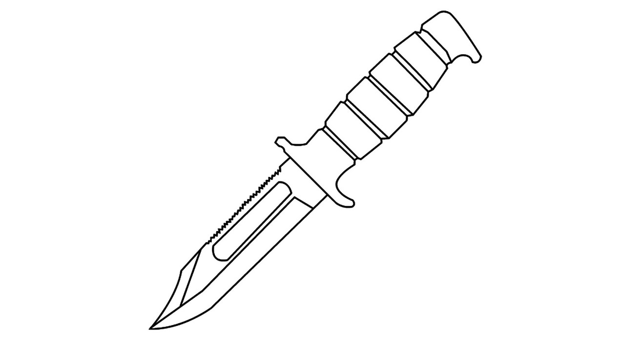 Лезвие рисунок для срисовки