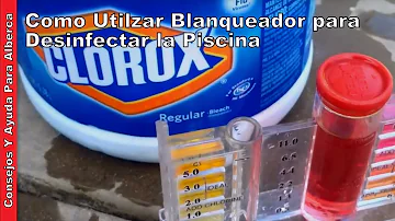 ¿Puedo utilizar lejía Clorox en mi piscina en lugar de cloro?