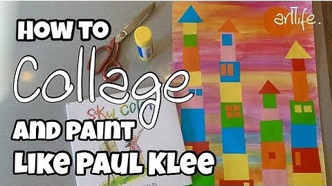 ART VIDEO: How to collage & paint like PAUL KLEE with Kerri Bevis #art #artlife #artteacher
