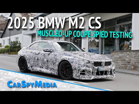 2025 BMW M2 CS Prototype G87 Muscled-up Performance Coupe Spied Testing At The Nürburgring