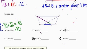 Segment Addition Subtraction Postulate Video