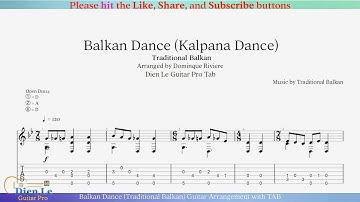 Balkan Dance (Traditional Balkan) Guitar Arrangement with TAB