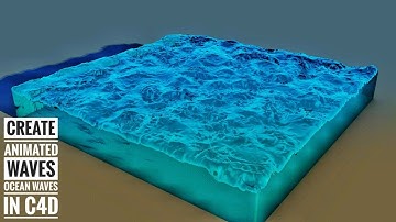 Creating Realistic Displaced Water in C4D 2017 || C4D Tutorial: How to make an Ocean, Waves or Water