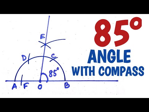 How to construct 85 degree angle with compass.........