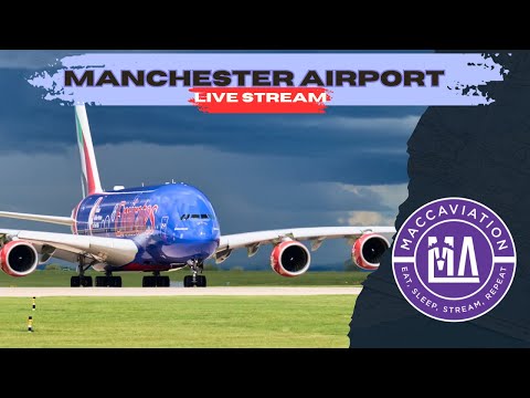 4K Manchester Airport Live 🔴 #livestream #planes