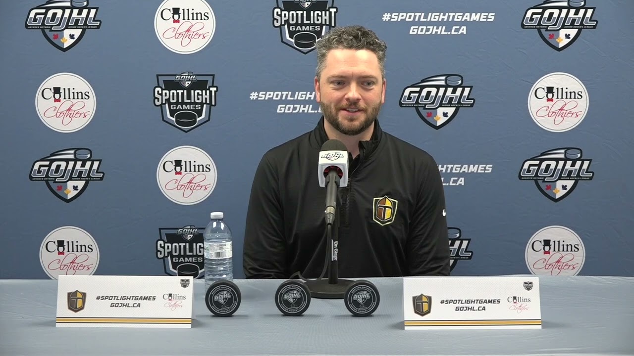WATCH: GOJHL Spotlight Game (Coaches Comments) – Brantford Titans vs Ayr Centennials