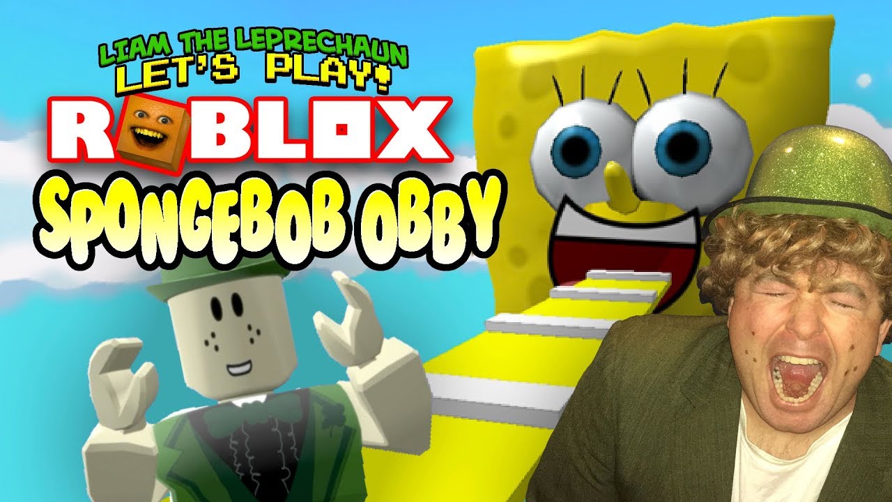 Roblox Spongebob Obby Liam The Leprechaun Plays Youtube - roblox escape gym obby grapefruit plays