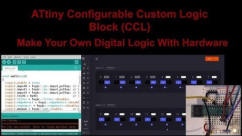 ATtiny CCL Block: Make Your Own Digital Logic Using Hardware