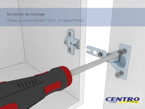 Colocación de Bisagra en Mueble Centro Estant - YouTube