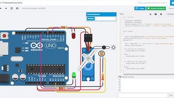 Tinckercad Arduino Servo Motor controlado por Fotoresistencia
