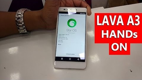 Lava A3 -  Hands On & Physical Overview