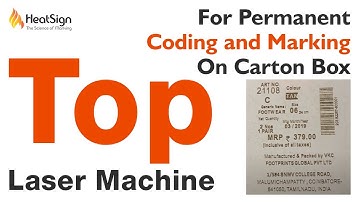Top Laser Machine For Permanent Coding and Marking On Carton Box