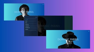 Modern Responsive Portfolio Landing Page Header Navigation Homepage | HTML CSS and JavaScript