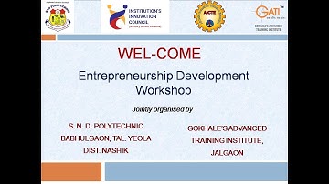 Workshop on Entrepreneurship Skill, Attitude and Behavior Development.