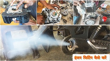 Baja pulsar 150 engine fitting 👨‍🔧 // pulsar engine repairing #pulsar  @crazyakblog