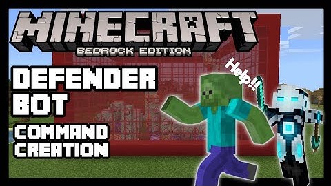 MINECRAFT BEDROCK DEFENDER BOT [MCPE COMMAND BLOCK CREATION]