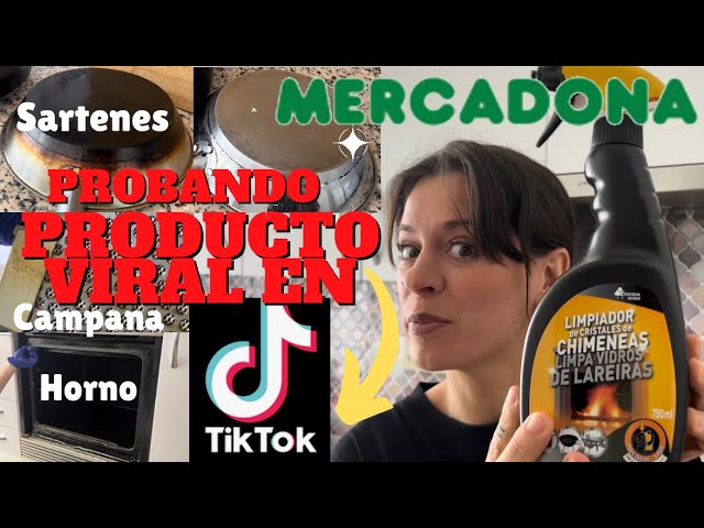 ❌Probando Nuevo Producto VIRAL en TIKTOK de MERCADONA ❌ LIMPIEZA HORNO  CAMPANA SARTENES!! 