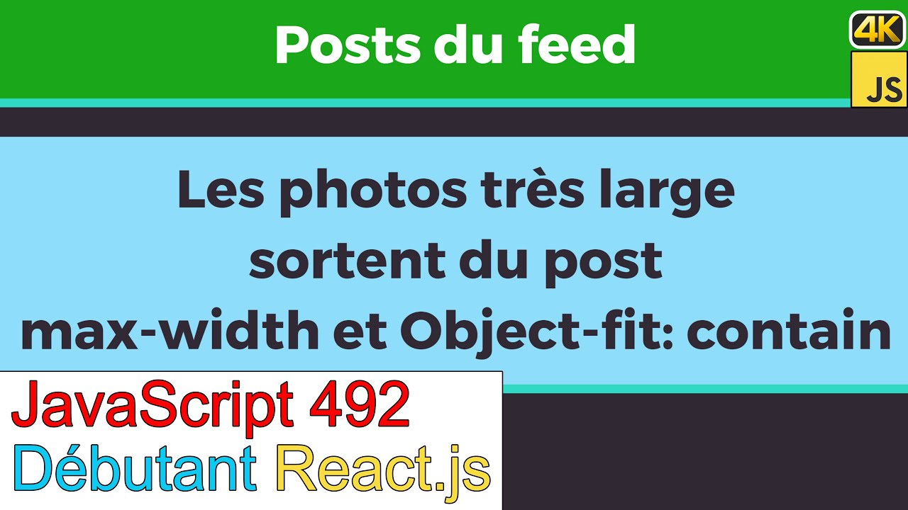 JavaScript492-React.js-Les photos très large sortent du post-max width ...