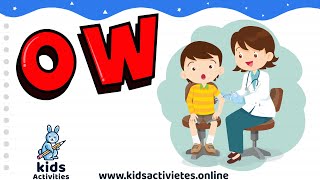 Phonics Sounds Phase 3: ow sound jolly phonics