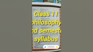 Class 11 2nd semester philosophy syllabus and number division #philosophy #viralvideo #views 📌📌