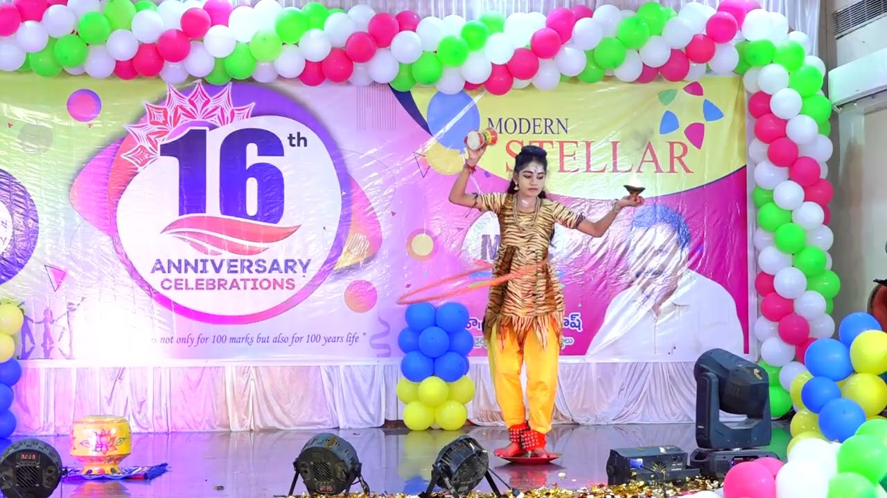 Modern Stellar School 16th Annual day -  kum.Sindhu sri