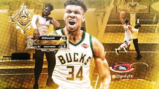 A LEGEND PULLED UP ON MY GIANNIS ANTETOKOUNMPO BUILD on the STAGE 1V1 COURT! BEST SLASHER BUILD
