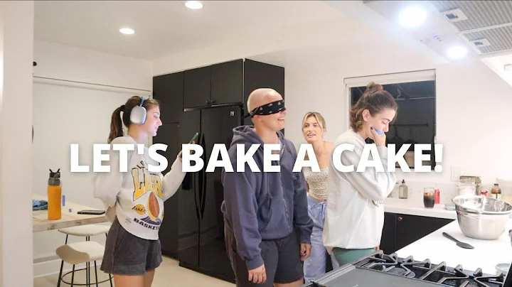 baking a cake in the hardest way possible...