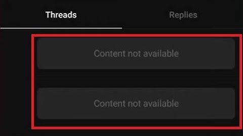 Threads Fix Content not available Problem Solve | Content not available Error in Threads
