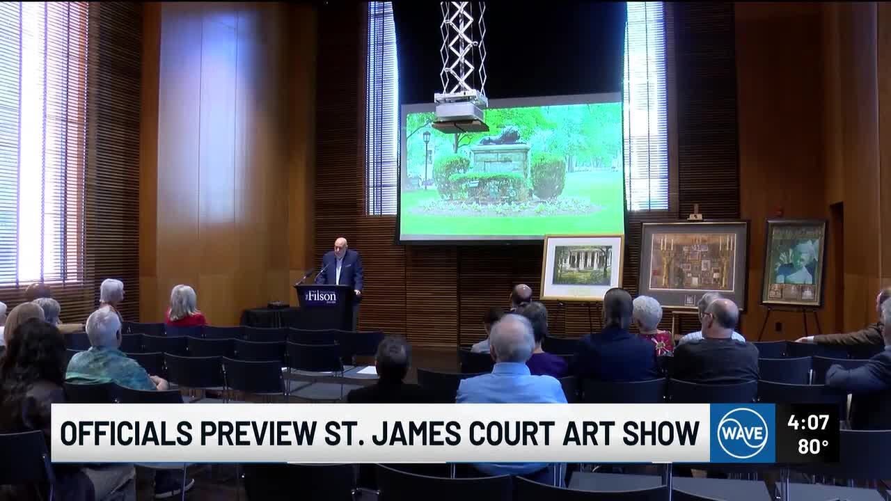Officials preview St. James Court Art Show