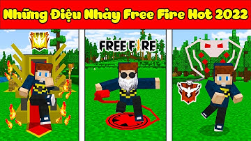 JAYGRAY SÁNG TẠO THÀNH CÔNG NHỮNG ĐIỆU NHẢY FREE FIRE HOT NHẤT NĂM 2022 TRONG MINECRAFT*COI LÀ GHIỀN