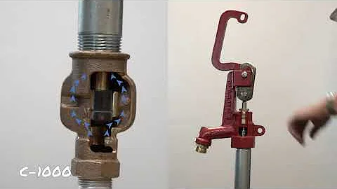 Merrill MFG CNL7502 No Lead Frost Proof CNL-1000 Series Yard Hydrant, 3/4"" Pipe Connection,