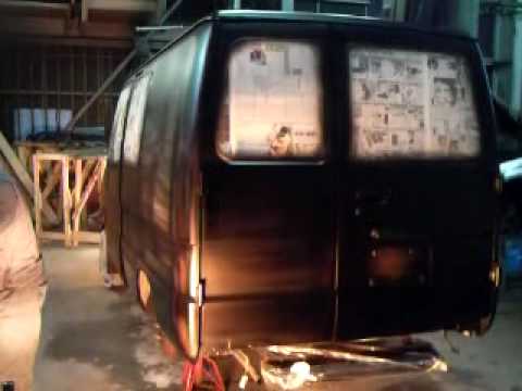 ワコー車検センター デリボーイ マットブラック全塗装 その3 Youtube