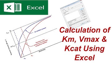 Enzyme Km, Vmax & Kcat Calculation Using Excel Solver (Easy Method)