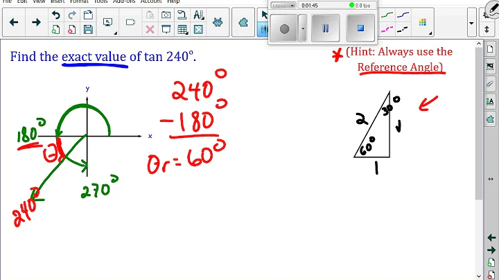 Unit 2 1 5 Special Triangles and Reference Angles give Exact Ratios