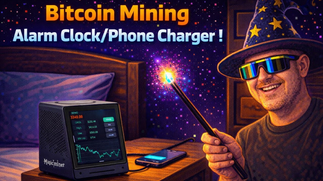 Bitcoin Mining Alarm Clock / Phone Charge