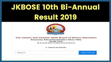 JKBOSE 10th Bi-annual Result 2019 Declared; How to check JKBOSE 10th Results 2019 on jkbose.ac.in