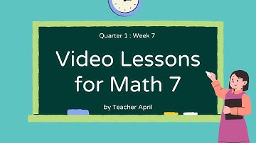 Math 7 - Quarter 1 Week 7 - Real Numbers