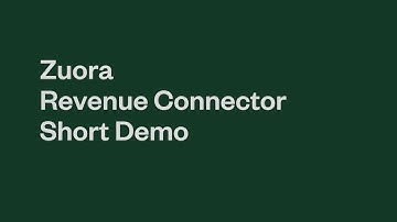 Zuora Revenue Connector to Dynamics 365 Finance & Supply Chain Management - Micro Demo