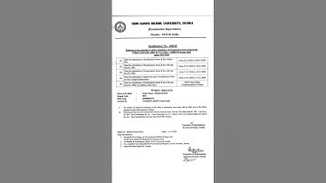 Skmu UG Sem 1 Exam Form Fillup Date Out 2025-29 #skmuexam #irptech