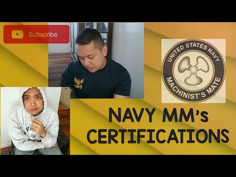 NAVY Machinist&rsquo;s Mate|| Certifications ⚙