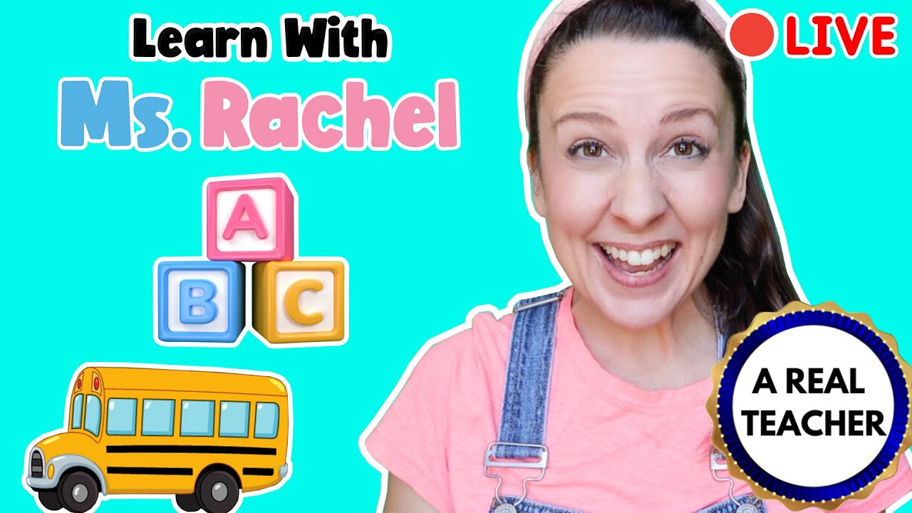 ⁣🔴 Wheels on the Bus - Nursery Rhymes & Kids Songs - Toddler Learning Video - Ms Rachel