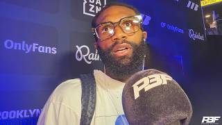 STOP PUTTING THAT FAKE NARRATIVE OUT THERE - JARON ENNIS SNAPS AT REPORTER, XANDER ZAYAS WEIGHT
Jaron Ennis spoke to us ahead of his world title fight against Xander Zayas in Brooklyn on Saturday. Check out the video! #JaronEnnis #XanderZayas #Boxing #CombatSports
🥊 SUBSCRIBE TO OUR YOUTUBE CHANNEL: https://www.youtube.com/user/proboxingfans/
🥊 FOLLOW US ON TWITTER: https://twitter.com/ProBoxingFans
🥊 FOLLOW US ON INSTAGRAM: https://www.instagram.com/proboxingfans/
🥊 LIKE OUR FACEBOOK PAGE: https://www.facebook.com/proboxingfans/
🥊 CHECK OUT OUR WEBSITE: https://www.proboxing-fans.com/ STOP PUTTING THAT FAKE NARRATIVE OUT THERE - JARON ENNIS SNAPS AT REPORTER, XANDER ZAYAS WEIGHT