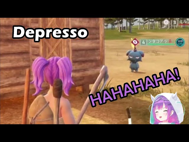 Towa's Reaction Meeting Depresso and Other Pals That Got Stressed【Hololive English Sub】 class=