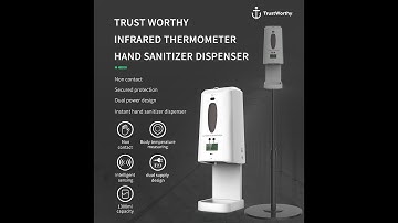 Trust Worthy Infrared Thermometer Hand Sanitizer Dispenser