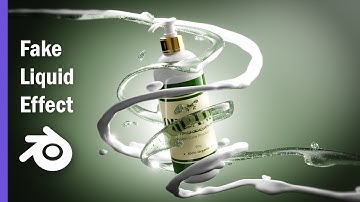 Liquid Ribbon Animation Around Cosmetic Bottle in Blender 5.0 – No Simulation Needed #turorial